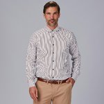 CAMISA HOMEM RAYAS BICOLOR SLIM FIT ALESSANDRO