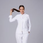 CASACO DE COZINHA SENHORA COM COLARINHO ITALIANO MORAL