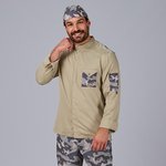 CASACO DE COZINHA UNISSEX COMBI CANELADO TÁTICO