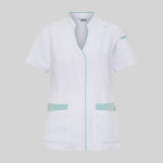 BLUSA MUJER ABIERTA CUELLO MAO M/C YLENA