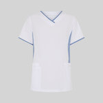 BLUSA MUJER ESCOTE PICO COMBINADA M/C CLEO