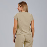 BLUSA MUJER ESCOTE LAGRIMA M/C PETRA