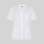 BLUSA MUJER SANITARIA BOTON PRESION M/C 